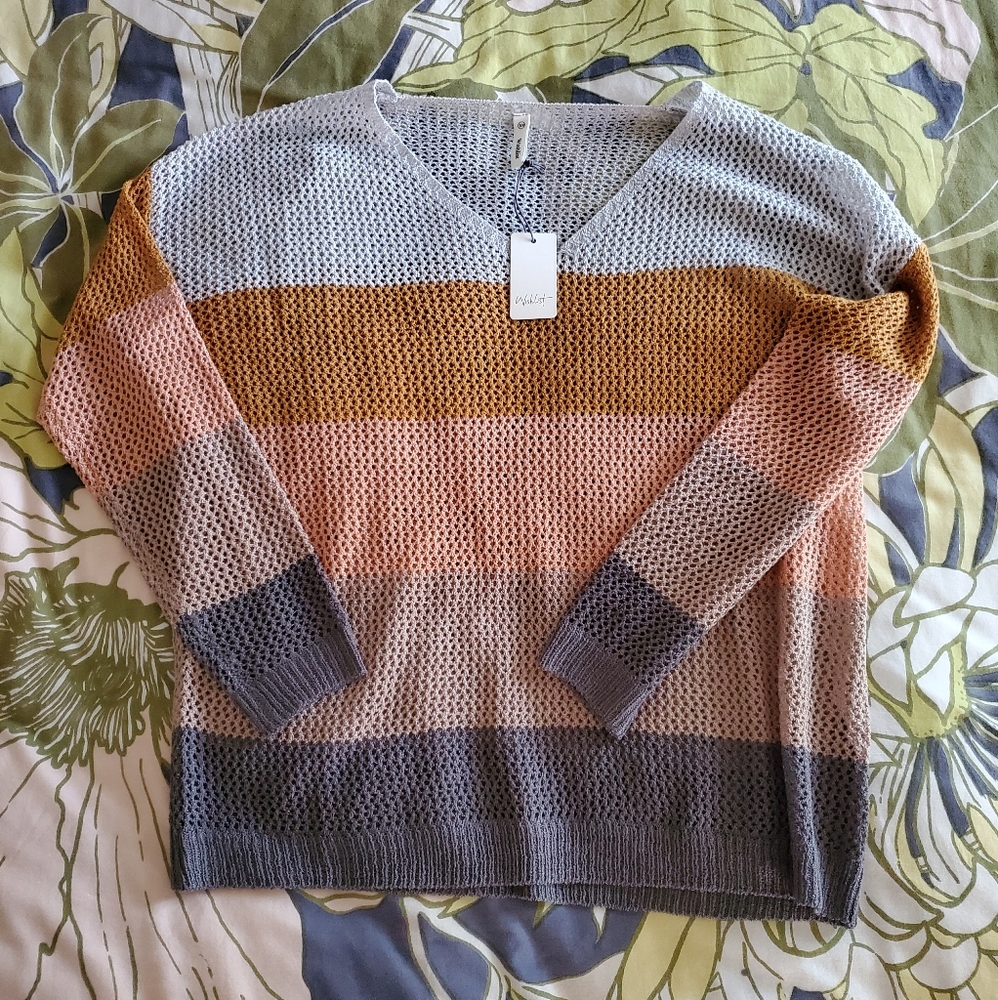 Color block sweater